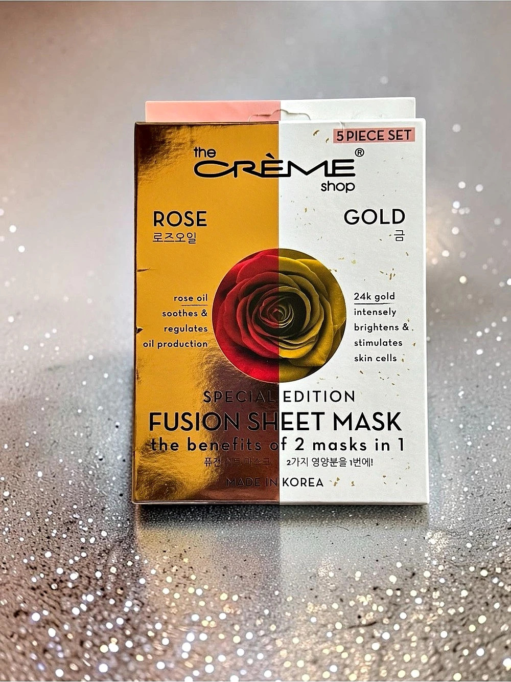 the CREME shop Rose & Gold Fusion Sheet Mask Set